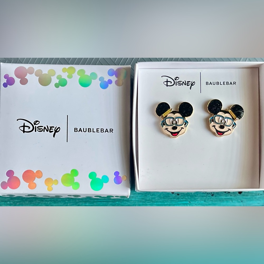 Disney x BaubleBar Mickey Mouse Back to School Stud Earrings -